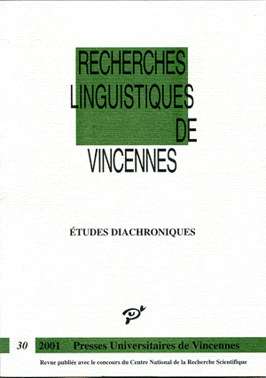 Études diachroniques - Histoire du français