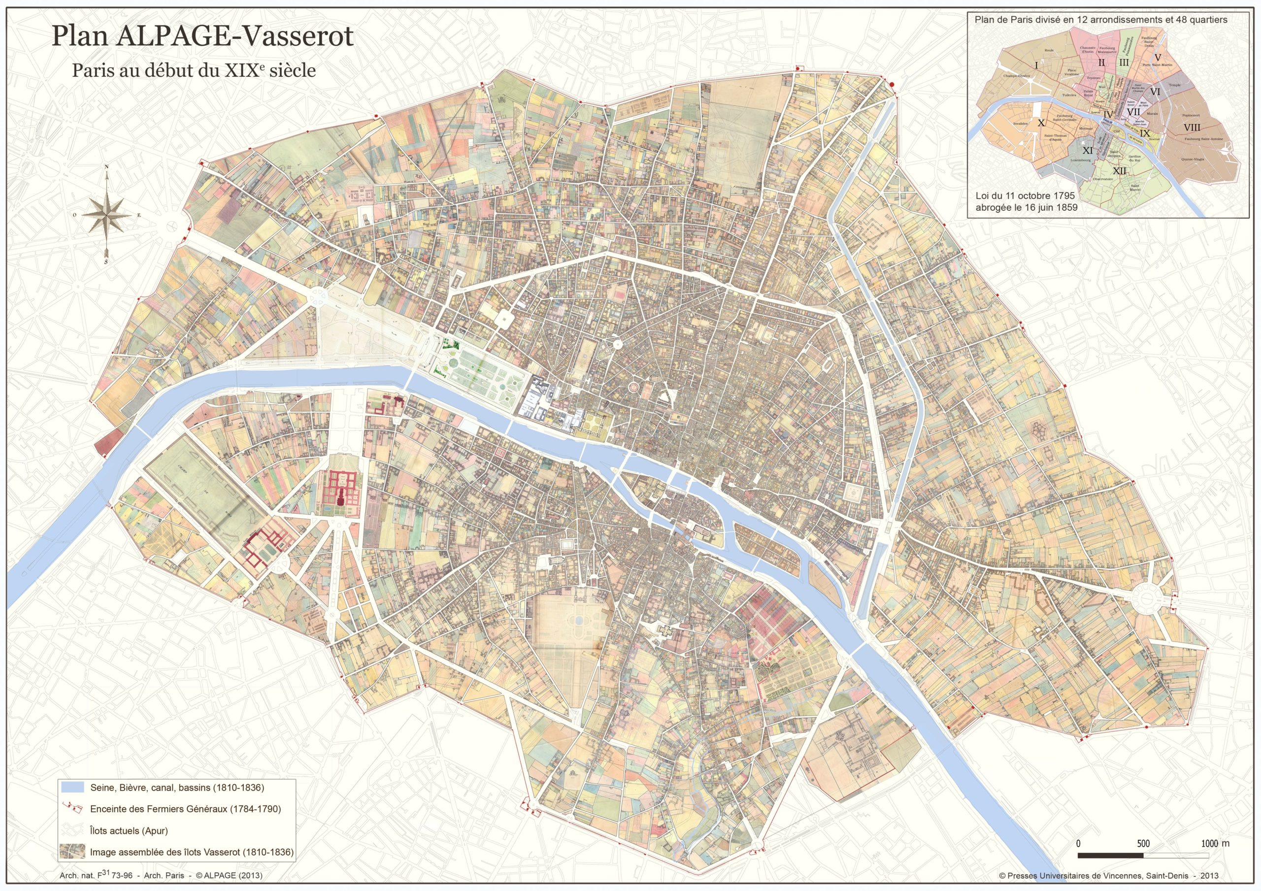 Plan Alpage-Vasserot - Paris au début du XIXe siècle