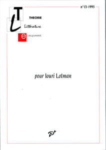 Pour Iouri Lotman