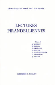 Lectures pirandelliennes