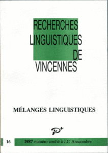 Mélanges linguistiques