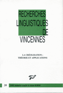 La créolisation. Théorie et applications