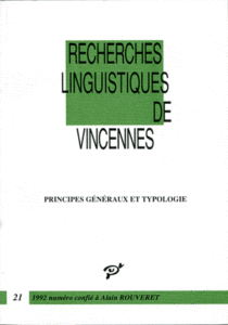 Principes généraux et typologie