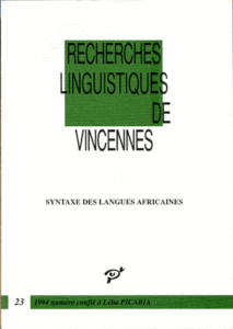 Syntaxe des langues africaines