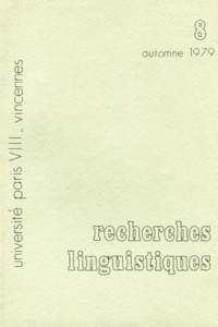 Recherches linguistiques de Vincennes