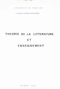 Théorie. Critique. Enseignement. 1