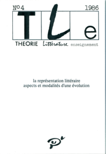 La représentation (1) littéraire. Aspects et modalités d'une évolution