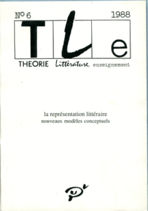 La représentation (3) littéraire. Nouveaux modèles conceptuels